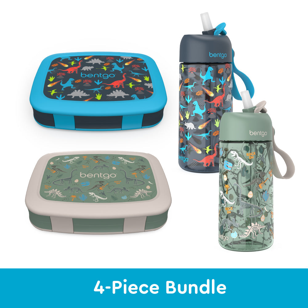bentgo-kids-prints-lunch-boxes-and-water-bottles-v2 bentgo-lunch-box-bottle-bundle-dinsoaur-fossils-1.jpg