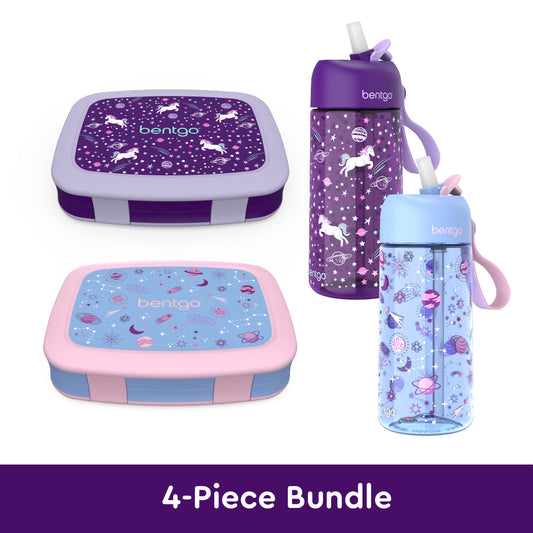 bentgo-kids-prints-lunch-boxes-and-water-bottles-v2 bentgo-lunch-box-bottle-bundle-unicorn-galaxy-1.jpg